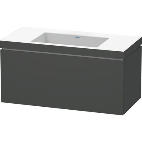 Lavamanos Duravit L-Cube con base mural, 100x48 cm, 1 cajón, sin (1/4)