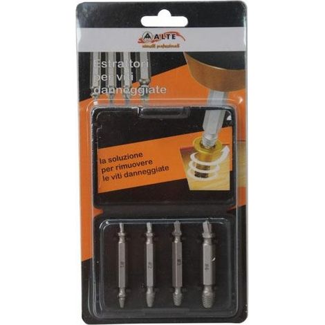 Extracteur de vis cassées, lot de 4 pièces, hauteur 09443