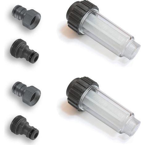 Filtre à eau, pour nettoyeur haute pression, pompe de jardin, arrosage de jardin, camping-car, raccord ¾ pouces (1/5)
