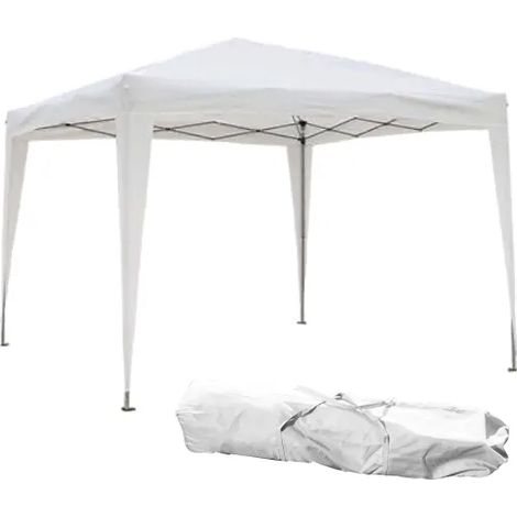 Gazebo pliant extérieur blanc camel 3x3 structure en acier - .325 - 1,3 - 72 (1/3)