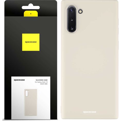 Funda de silicona Spacecase para Galaxy Note 10 color hueso (1/5)