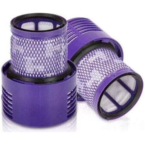 2er-Pack waschbare, wiederverwendbare Ersatzfilter für Dyson V10 Cyclone Animal Absolute Motorhead Total Clean Pro Extra Akku-Staubsauger mit Reinigungsbürste – TRIMEC (1/4)