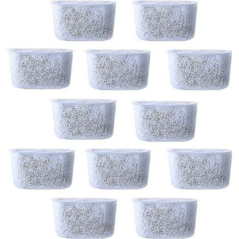 Filtres à eau à charbon de remplacement, 12 pièces, filtre Non tissé pour cafetières (1/5)