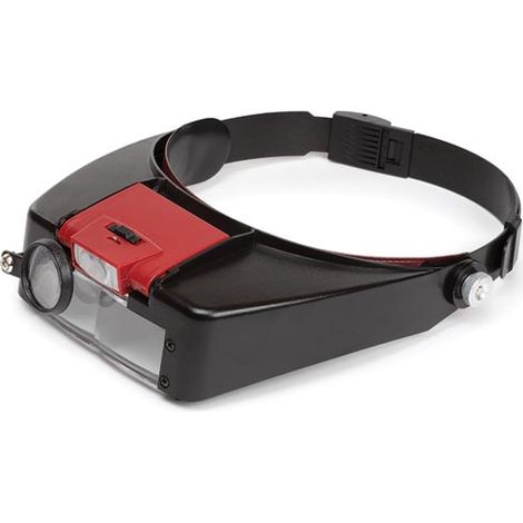 Velleman Kopflupe, mit LED-Beleuchtung, Vergrößerung 1.8x/2.3x/3.3x, mit einstellbarem Lichtmodul (1/4)