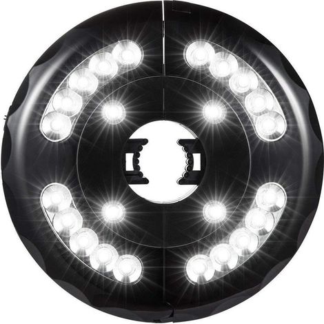 Lampe pour Parasol de Jardin, Patio Umbrella Light, 24 LED, 3 Model d’illumination, Lumineux de Parasol pour Terrasse, Jardin, Grand Parapluie (Lumière Blanche) (1/5)