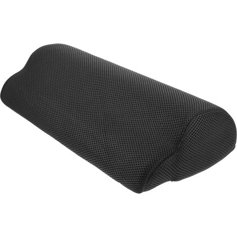 Repose-pieds ergonomique pour bureau, coussin en maille noire (1/5)