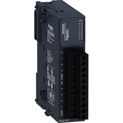 Modicon TM3, module 8 sorties TOR, relais 2A, à vis