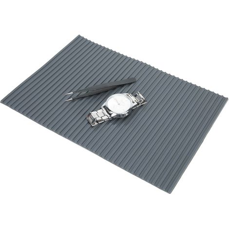 Tapis de réparation antidérapant pliable pour outils d'horlogerie, accessoire d'horloger. (1/5)