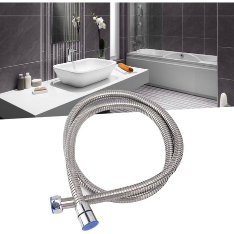 Flexibler Duschschlauch Mano Flex für Warm- und Kaltwasser, Edelstahl, explosionsgeschützt, hitzebeständig, druckbeständig, extra lang (119 cm) (1/5)