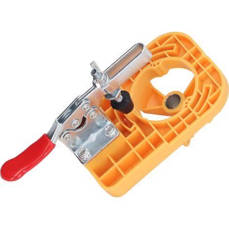 Ouvre-porte en alliage d'aluminium 35mm avec charnière en plastique pour menuiserie, couleur jaune vif (1/5)