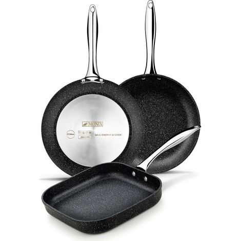 SARTEN GRILL MONIX MINERAL 24X24CM LISO INDUCCION (1/5)