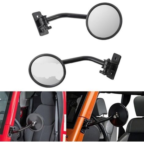 Neue Offroad-Fahrzeugmodifikation für den JP Wrangler: Schnellverschluss-Rückspiegel an der A-Säule. (1/4)