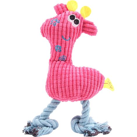 Jouet Pour Chien - Jouet Antichewing En Peluche Avec Son - Design Cerf - 26 x 16 x 3 cm - Pour Chiens Moyens et Grands (1/2)