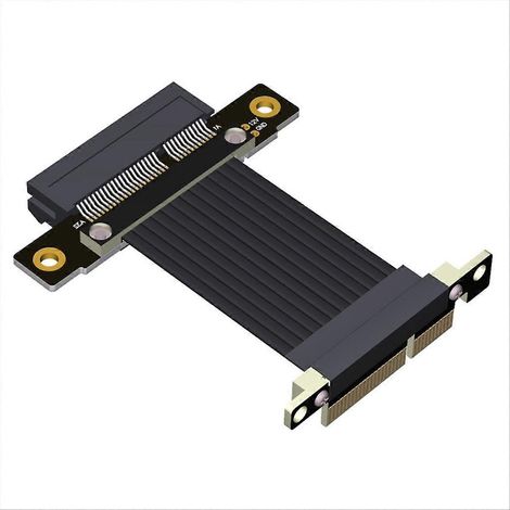 Câble d'extension PCI-E x4 vers x4, adaptateur convertisseur/relevé PCI Express, compatible avec cartes réseau, SSD et USB, 20 cm (1/5)