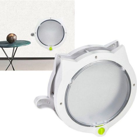 Porte du volet de chat Porte du rabat de chat magnétique 4 modes de verrouillage en plastique animalerie plumeuse (1/4)