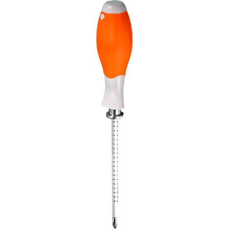 Tournevis magnétique portable avec embout allongé et poignée ergonomique Outil de vissage idéal pour le montage de meubles, les réparations domestiques, la plomberie et la décoration