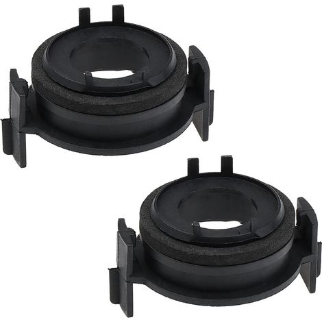 2pcs LED H7 Headlight Bulb Retainer H7 LED Bulbs Socket Adapter Base Holder Mounting Clips Compatible with 3 Series E46 1999-2006 (1/5)