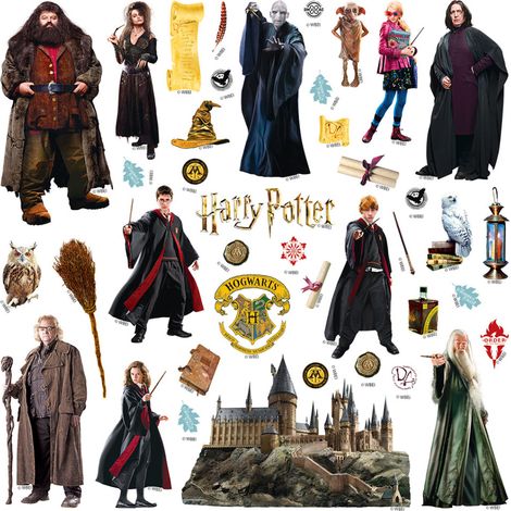 Sticker - Poudlard magique Harry Potter - 30x30 cm (1/2)