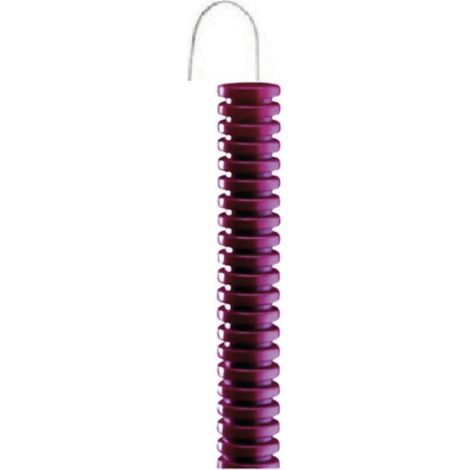 Tubo corrugato con tirafilo viola  diametro 20 - rotolo 100 mt conf. da 100 ml