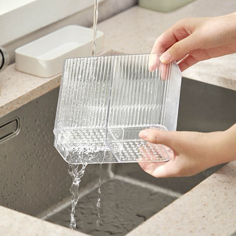 Porte-couteaux mural de haute qualité pour ustensiles de cuisine, sans perçage, support de rangement multifonctionnel, blanc pour usage domestique. (1/5)