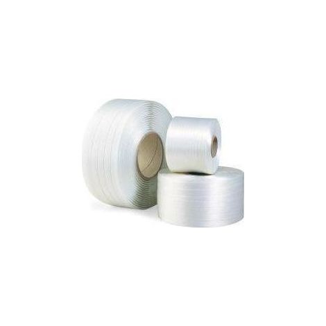Umreifungsband Breite 25mm L.450lfm 86 SCC Polyester weiß Reißfestigkeit 925kp