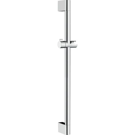 Hansgrohe – Barre de douche 65 cm en chrome – Curseur réglable 45° – Supports muraux en plastique – 26505000