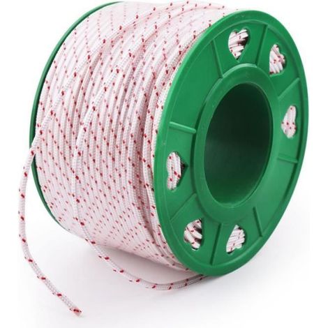 Recul Starter Corde Pull Cord 4 mm 100 mètres pour Stihl Husqvarna Echo Poulan Homelite McCulloch Sears Cramersman Trimmer Edger (1/4)