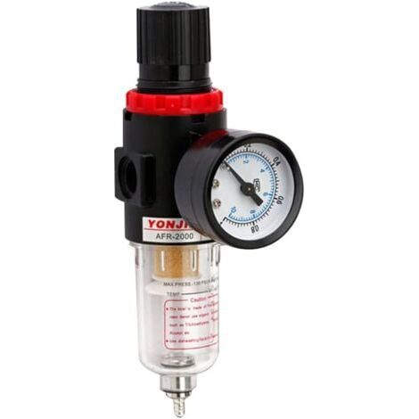 Filtre à air régulateur, séparateur d'eau de compresseur, séparateur d'huile d'eau de filtre, huile d'eau de filtre de compresseur, appliquer pour filtrer l'humidité, protéger les outils à ai (1/4)