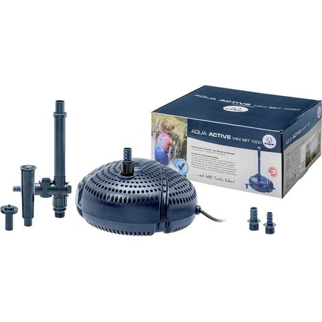 FIAP 2715 Aqua Active Mini Set 1000 Pompa per fontana, Pompa per getti e giochi d'acqua 1000 l/h