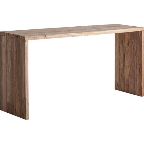Console rustique en bois de teck brun - brun (1/5)