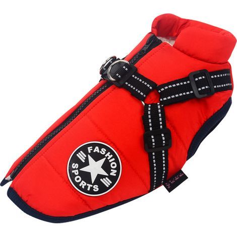Ropa para perros de otoño e invierno, ropa de algodón acolchada, cálida e impermeable para mascotas (S) (1/5)