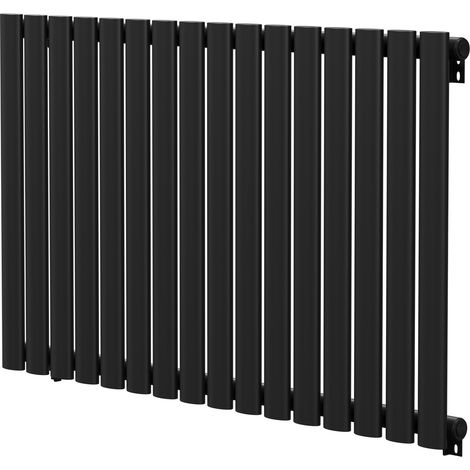Colore Boone Matt Black 600mm x 960mm Horizontal Single Panel Radiator (1/5)