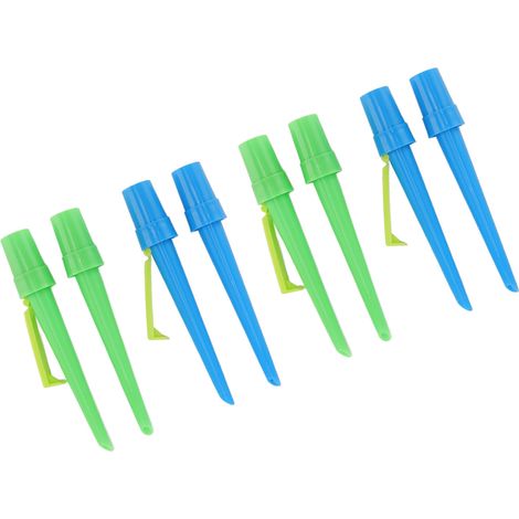 Lot de 8 piquets arrosage auto à diffusion lente pour plantes en pot, irrigation en vacances (1/5)