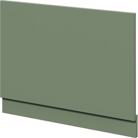 Satin Green MDF 750mm End Bath Panel with Plinth (1/4)