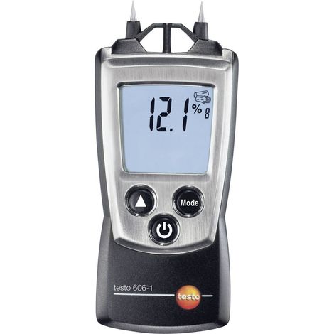 Testo – Humidimètre pour matériaux – Mesure précise de l'humidité du bois et béton – Affichage LED rétroéclairé – Compact et portable