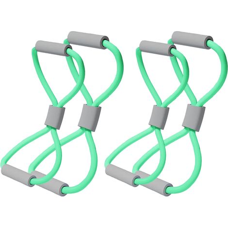 Figure 8 Lot de 4 bandes de résistance avec poignées Vert (1/5)