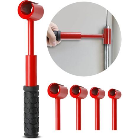 Wrench set, heavy-duty door hinge adjustment tool, 4-piece hinge gap adjustment wrench set, multi-size precision tool set, suitable for door and cabinet alignment. (1/5)