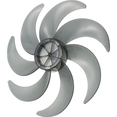 Hélice de Ventilateur de Rechange en Plastique 12 Pouces à 7 Pales Bioniques pour Camping, Installation Facile et Circulation D'air Améliorée, Accessoires pour Ventilateurs (1/4)