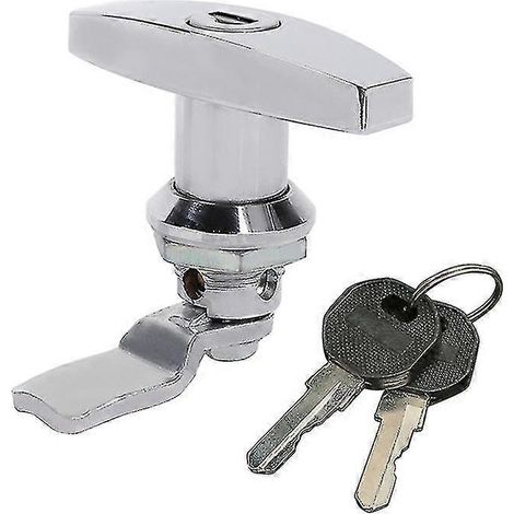 Verrou universel à poignée en T pour porte de remorque, caravane, camping-car, camion et coffre à outils (1/5)