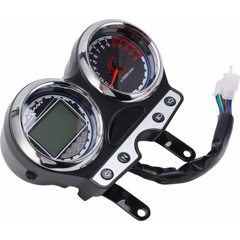 Tableau de bord LCD 12V pour moto avec compteur de vitesse, compte-tours, indicateur de rapport engagé et affichage du kilométrage, compatible avec les modèles Suzuki EN125-3F EN150 2012-2016. (1/5)