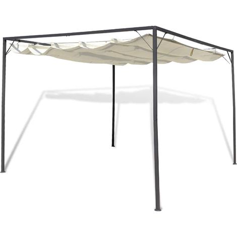 Gazebo  Chiosco da Giardino con Tettuccio Retrattile (1/5)