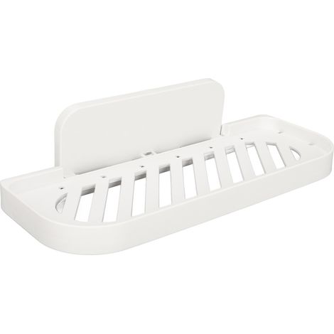 Étagère murale de salle de bain sans perçage, fond creux et drainant, pour salon de beauté et spa. (1/5)