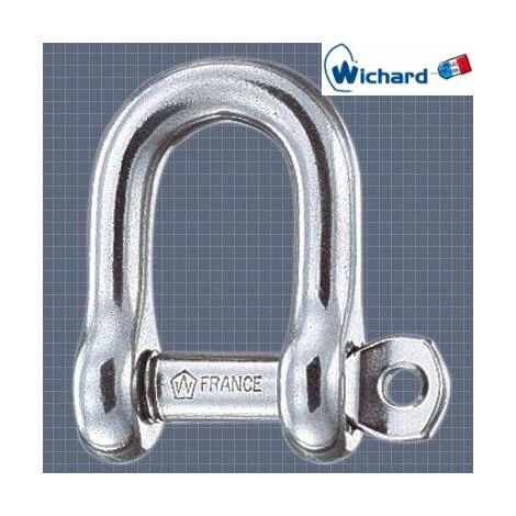 Manille droite axe imperdable inox 316L wichard (1/2)