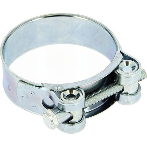 Collier serre-câble renforcé Ø56 à 59mm – Acier zingué bichromaté – Norme DIN 3017 – Pour assemblage tuyaux épais et armés (1/4)