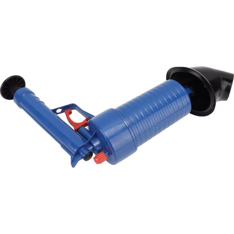 Déboucheur à air comprimé haute pression et à flux d'air rapide pour toilettes et éviers, idéal pour la salle de bain et la cuisine. (1/5)