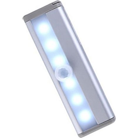 Lampe de chevet intelligente à détection de présence, lampe de chevet, lampe de meuble, chargeur USB, 6 LED, éclairage de couloir/al (1/3)