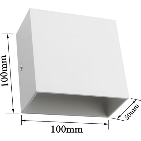 AC 85-265V 6W Cube LED appliques murales lumière moderne COB lampe monté luminaires pour couloir escalier chevet couloir porche (1/5)