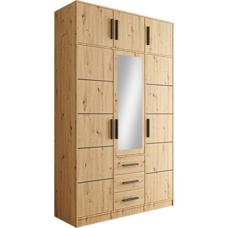 Armoire Lombala 109 , 245x149x58cm, Portes d'armoire: Avec des charnières, Nombre d'étagères: 0 (1/5)