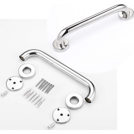(1 Stück) 300 mm Edelstahl-Haltegriffe für Toilette, rutschfeste Haltegriffe für Badewanne, Sicherheits-Haltegriffe für Senioren (1/5)