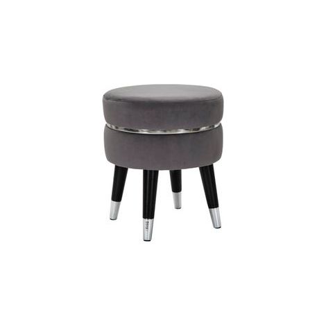 Tabouret de bar paris gris argenté ø 35x40,5 (1/5)